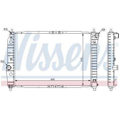 Wasserkühler PKW | CHEVROLET Aveo 06 | 61645