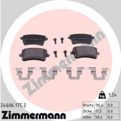ZIMMERMANN Bremsbeläge