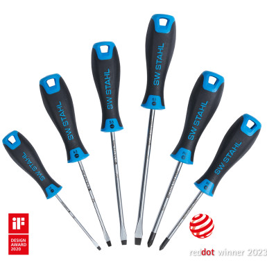32810L SW-Stahl Schraubendrehersatz, Schlitz + PH