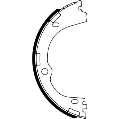 0 986 487 965 Bremsbackensatz, Feststellbremse