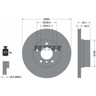 Bremsscheibe Bmw T. E82/88 07 | 92199503
