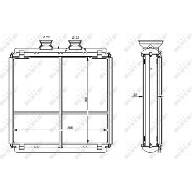 Wärmetauscher, Innenraumheizung EASY FIT 54338
