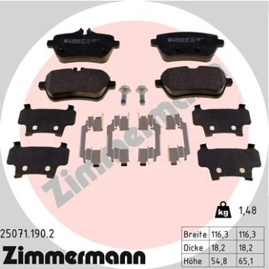 ZIMMERMANN Bremsbeläge