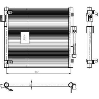 Kondensator, Klimaanlage EASY FIT 350447