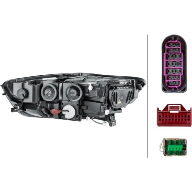 SCHEINWERFER R HELLA | AUDI A6 11,10-9,14 | 1EL 011 150-361