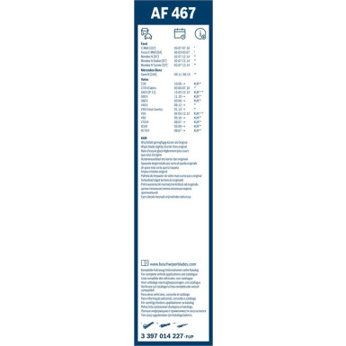 AF467 BOSCH | Aerofit | FORD C-Max, Mondeo III, VOLVO | 3397014227