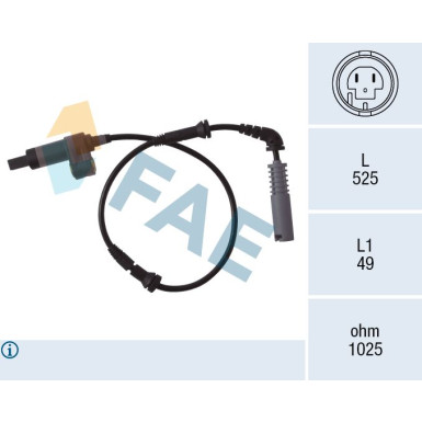 FAE Sensor, Raddrehzahl 78018