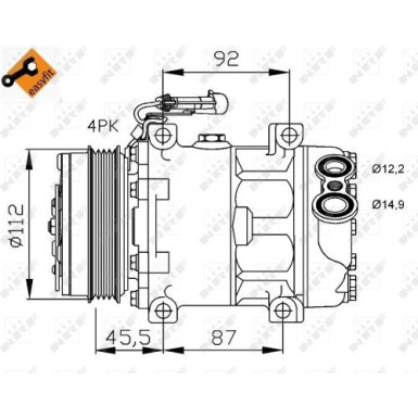 Kompressor, Klimaanlage EASY FIT 32701