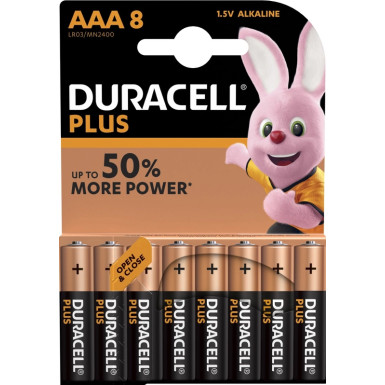 5000394141179 Duracell Plus AAA (MN2400/LR03) CP8