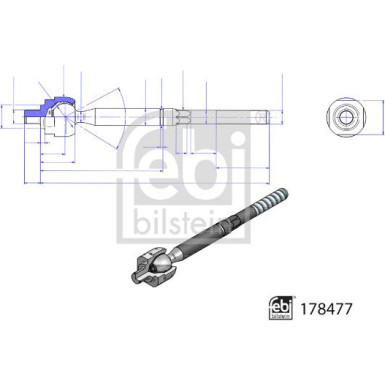 Axialgelenk, Spurstange | 178477 Axialgelenk, Spurstange | 178477