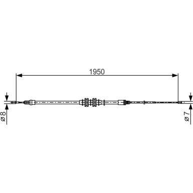 Handbremsseil | RENAULT Megane 15 | 1987482785