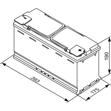 S5 A15 BOSCH | PKW-Batterie AGM | 12V 105Ah 950A | 0 092 S5A 150
