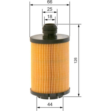 Ölfiltereinsatz | CHEVROLET,LANCIA,MASERATI,JEEP | F 026 407 258