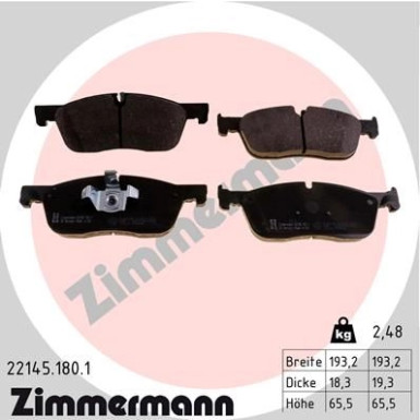 ZIMMERMANN Bremsbeläge | 22145.180.1