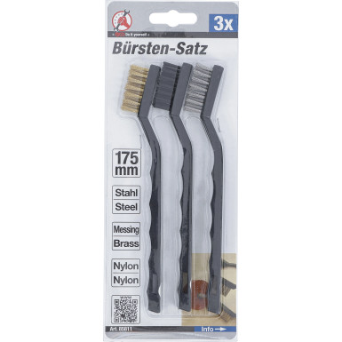 BGS Bürsten-Satz 175 mm 3-tlg BGS Do it yourself 85811
