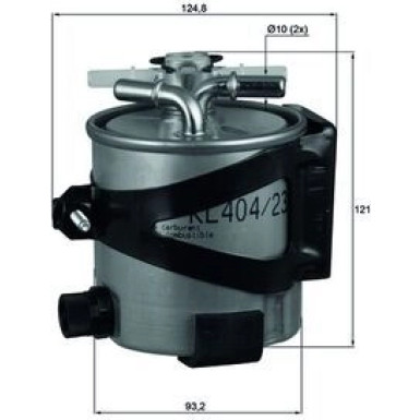 MAHLE Kraftstofffilter | KLH 44/22