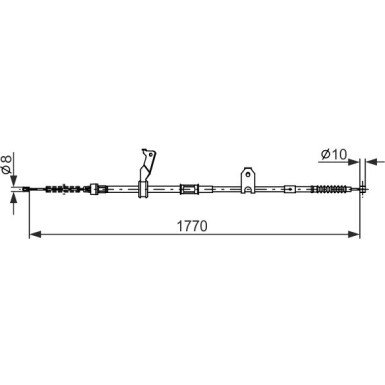 1 987 482 300 Seilzug, Feststellbremse 1 987 482 300 Seilzug, Feststellbremse