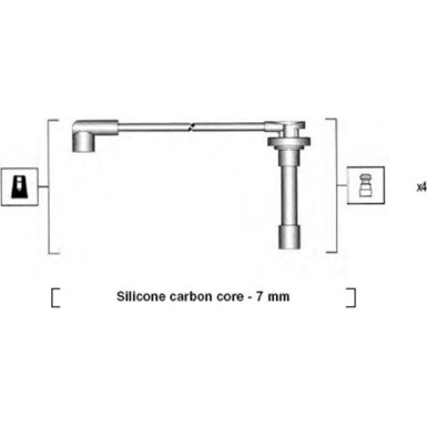 MAGNETI MARELLI Zündleitungssatz 941255060816 MAGNETI MARELLI Zündleitungssatz 941255060816