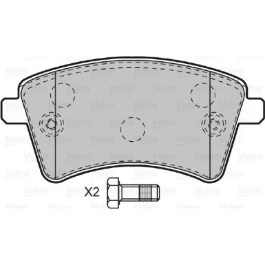 VALEO Bremsbeläge 601010