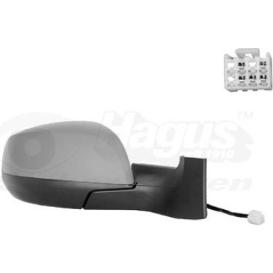 Aussenspiegel re. elek. Verstell. bhz Opel Agila konvex grundiert OE 1428565 HAGUS