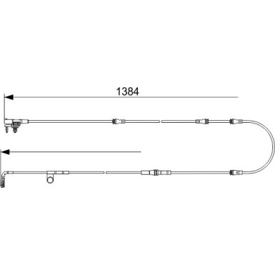 1 987 473 582 Warnkontakt, Bremsbelagverschleiß 1 987 473 582 Warnkontakt, Bremsbelagverschleiß