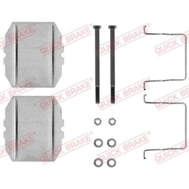 391-1053 Montagesatz f.Bremsklötze | CITROEN BX,XM,Xantia 85 | 109-1053