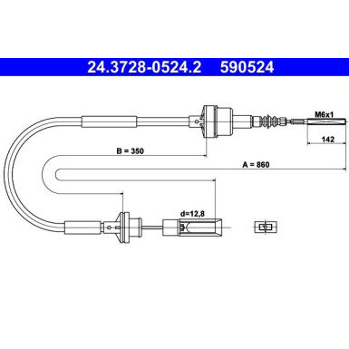 ATE Kupplungsseil ATE Kupplungsseil