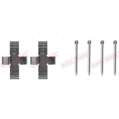 391-0916 Montagesatz f.Bremsklötze | OPEL Ascona,Kadett,Rekord 70 | 109-0916