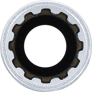 BGS Steckschlüssel-Einsatz Gear Lock, tief | Antrieb Innenvierkant 10 mm (3/8"""") | SW 12 mm | 10352