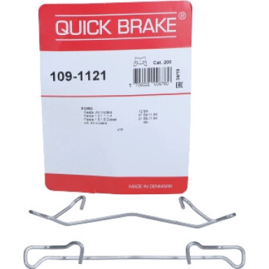 391-1121 Montagesatz f.Bremsklötze | FORD Fiesta,Ka,MAZDA,VOLVO 89 | 109-1121
