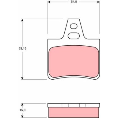 Bremsklötze HA | CITROEN XM 89 | GDB986