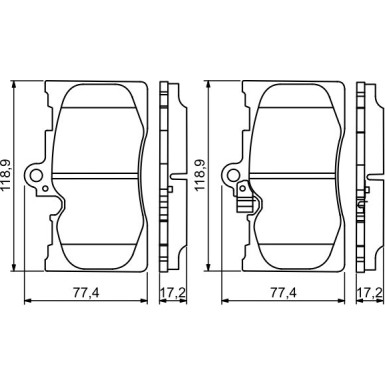 Bremsklötze | LEXUS,TOYOTA | 0 986 494 252 Bremsklötze | LEXUS,TOYOTA | 0 986 494 252