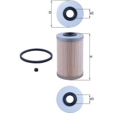 MAHLE Kraftstofffilter | KX 204D