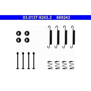 03.0137-9243.2 Zubehörsatz, Feststellbremsbacken 03.0137-9243.2 Zubehörsatz, Feststellbremsbacken