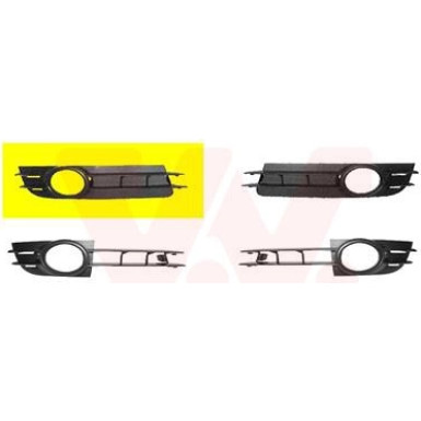 Lüftungsgitter vo. re | Audi A6(4F2) OE 4F0807682A01C