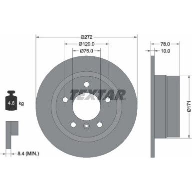 Bremsscheibe Bmw T. E36 94-00 PRO 92072303