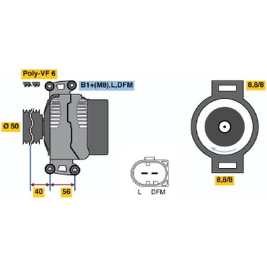 Lichtmaschine | MERCEDES | 0 986 046 320