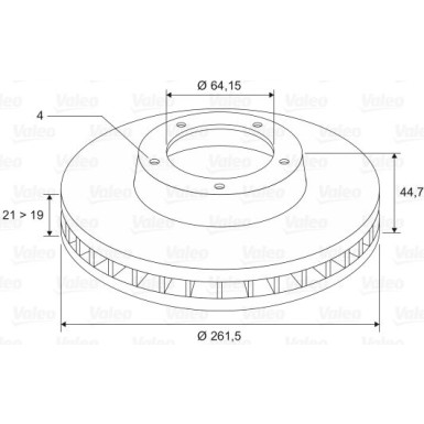 VALEO Bremsscheibe VALEO Bremsscheibe