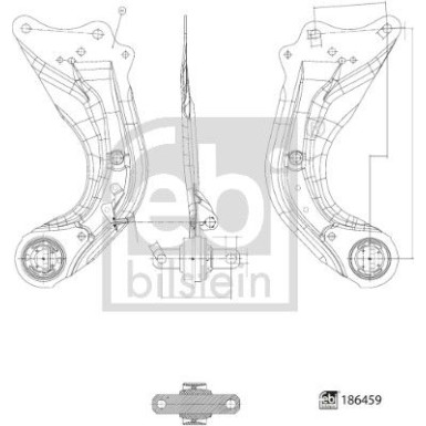 LENKER, RADAUFHÄNGUNG FE186459