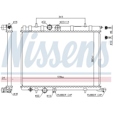 Wasserkühler PKW | CITR/PEUG 1.1-2.0i/1.4-2.0HDI 97 | 63502A
