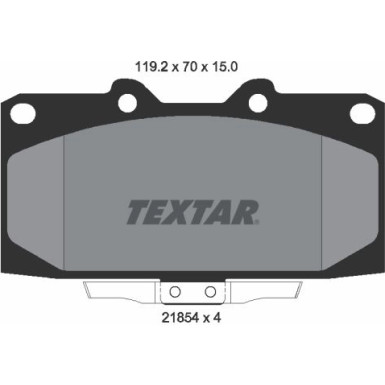 Bremsbelagsatz Subaru P. Impreza 94-00 2.0 Turbo 4Wd | 2185401