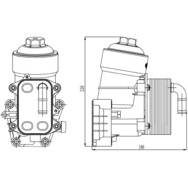 31838 Gehäuse, Ölfilter