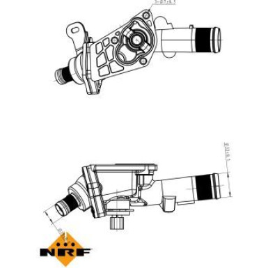 NRF Thermostat, Kühlmittel 725078 EASY FIT