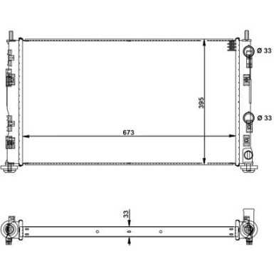 Kühler, Motorkühlung | 53733