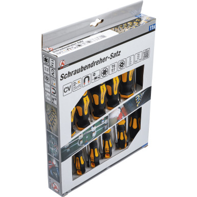 BGS Schraubendreher-Satz T-Profil (für Torx) mit Bohrung T6 - T40 11-tlg BGS Do it yourself 7845