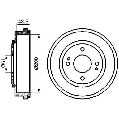 Bremstrommel | HONDA Accord,Civic 85 | 0 986 477 081 Bremstrommel | HONDA Accord,Civic 85 | 0 986 477 081