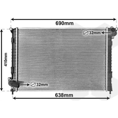 VAN WEZEL Kühler, Motorkühlung VAN WEZEL Kühler, Motorkühlung