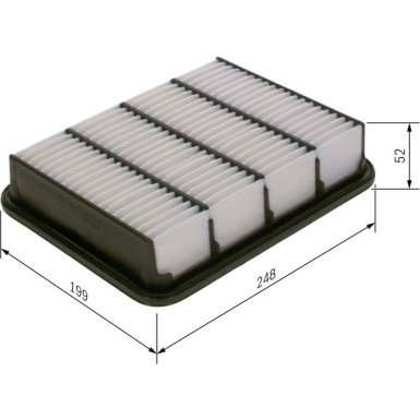Luftfilter | MAZDA,MITSUBISHI,FORD | F 026 400 165 Luftfilter | MAZDA,MITSUBISHI,FORD | F 026 400 165