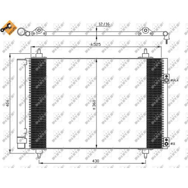 Kondensator, Klimaanlage EASY FIT 35610