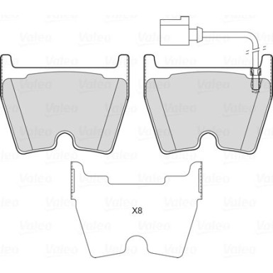 VALEO Bremsbeläge VALEO Bremsbeläge